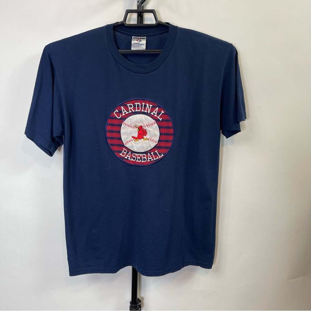 Vintage Jerzees St Louis Cardinals Navy Shirt Size Large.